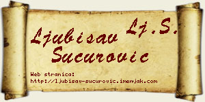 Ljubisav Šućurović vizit kartica